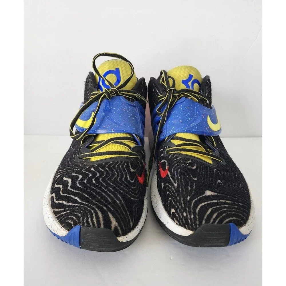 Men's Size 9.5 Nike KD 14 Pop Art Shoes Black-White-Yellow Strike CW3935-004